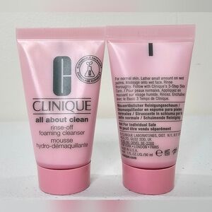 Clinique "All About Clean Rinse-off Foaming Cleanser" 2 Piece Set